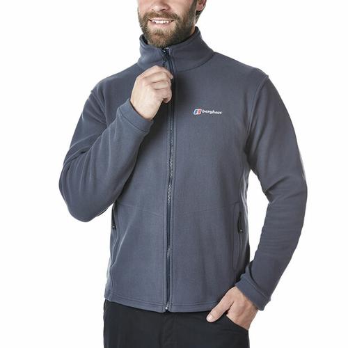 grey fleece jacket men's