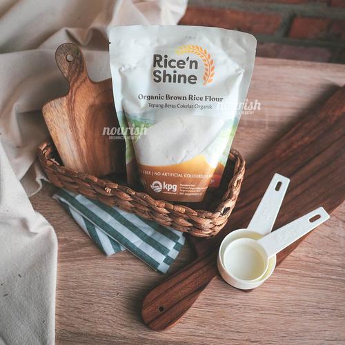 Foto Produk Rice n Shine Organic Brown Rice Flour (Tepung Beras Cokelat Organik) dari Nourish Indonesia