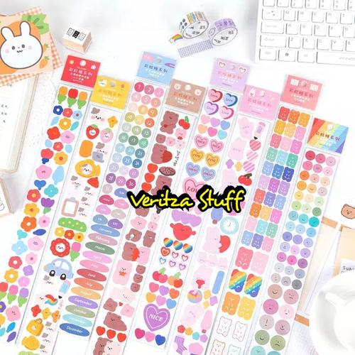 Foto Produk Veritza Deco Sticker Set Rainbow Candy Edition 2 in 1/Scrapbook/DIY - No 7 dari Veritza Stuff