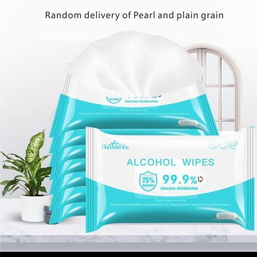 Foto Produk ALCOHOL WIPES ANTISEPTIC ANTI VIRUS BAKTERI ALKOHOL TISU BASAH ISI 10 dari HK Lucky shop