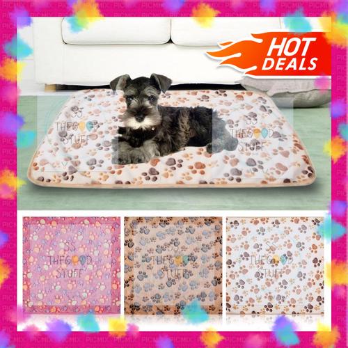 Foto Produk Warm Paw Fleece Blanket/ Alas Tidur Selimut Hewan Anjing Kucing - Pink dari SS TheGoodStuff