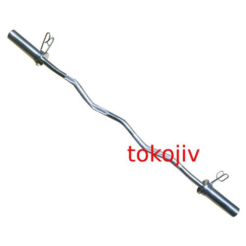 Gambar utk 5cm,ez curl olympic bar/stick barbel/stik barbell lekuk lengkung dari tokojiv Jakarta Selatan Tokopedia