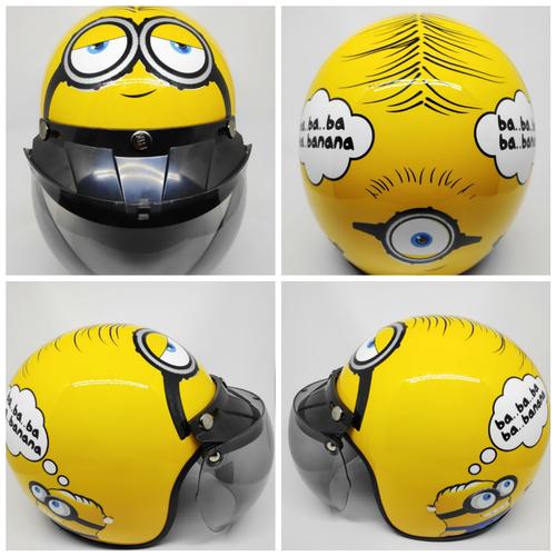 Foto Produk Helm anak bogo JPN retro kids minion - motif 2 dari Ideal Flora