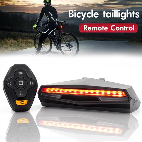 Foto Produk Lampu Sepeda Belakang Sein LED Laser Remote Control USB Charger Bike dari DoDo_Elec