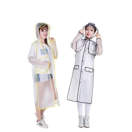 Foto Produk Jas hujan Eva stylist wanita cantik model hal transparan breathable dari BBTronik