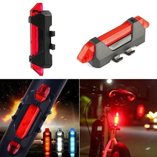 Foto Produk Lampu Belakang Sepeda LED Waterproof Charge USB Best Recharge - Biru dari TruthAcc