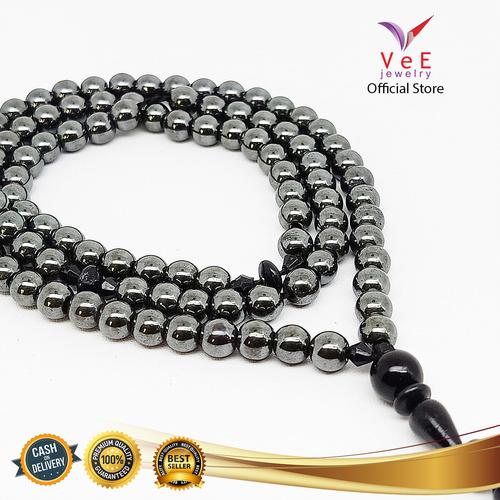 Foto Produk Tasbih Batu Blustin 99 Butir Bola - VeE Kalung Tasbih Tasbeh dari Vee Jewelry