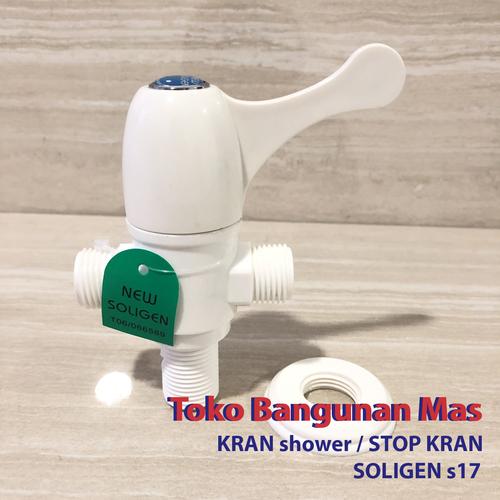 Gambar KRAN SHOWER PLASTIK / KRAN CABANG PLASTIK / STOP KRAN TOILET PVC 1/2 " - s17 dari Toko Bangunan Mas undefined Tokopedia