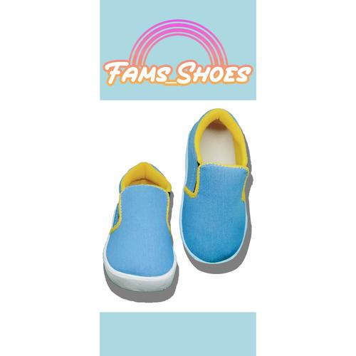 Sepatu Slip On Anak Levis Abu-Abu MURAH 
