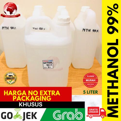 Foto Produk Methanol 99% Alkohol 5 liter GOSEND / Pelarut Parfum Laundry / Metanol dari BUANA CHEM