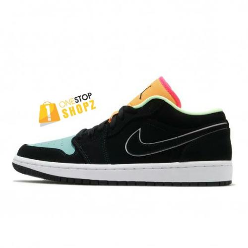 Jual AIR JORDAN 1 LOW BLACK AURORA 