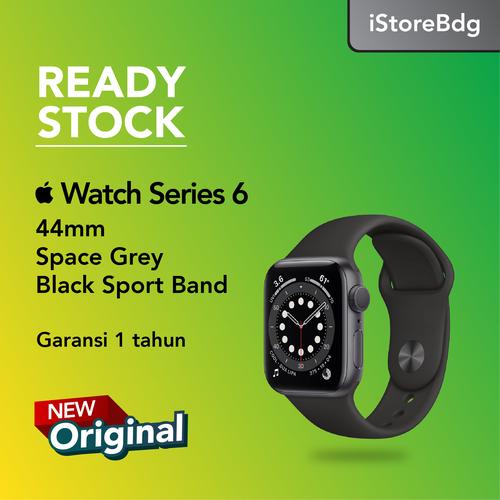 Jual Apple Watch Series 6 44mm Space Grey with Black Sport Band - Kota  Bandung - iStorebdg | Tokopedia