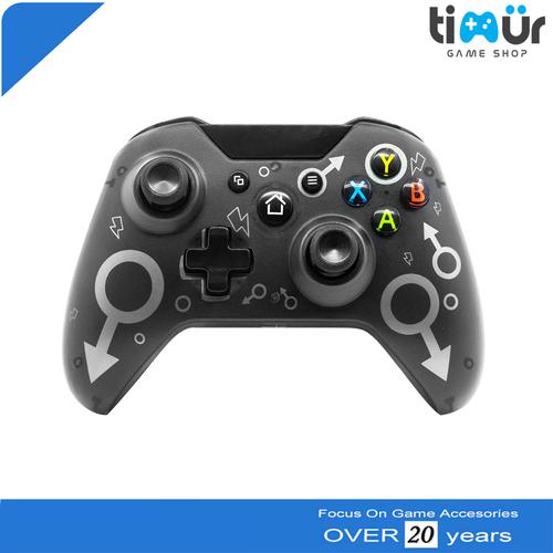 Foto Produk Stik Stick Joystick Gamepad XBOX ONE PC Laptop PS3 Grey WIRELESS dari Timur Game Shop