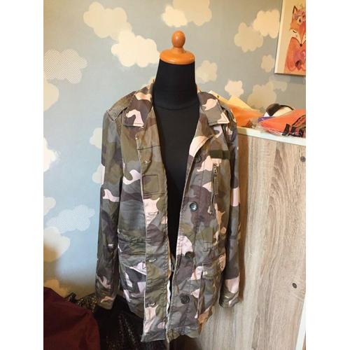 h&m army green jacket