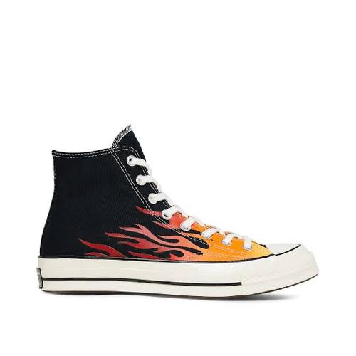 converse printed high tops