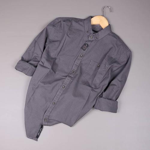 Gambar kemeja polos lengan panjang brill eighty eight premium BP02 - Abu-abu, M dari balila_store Kota Tangerang Tokopedia