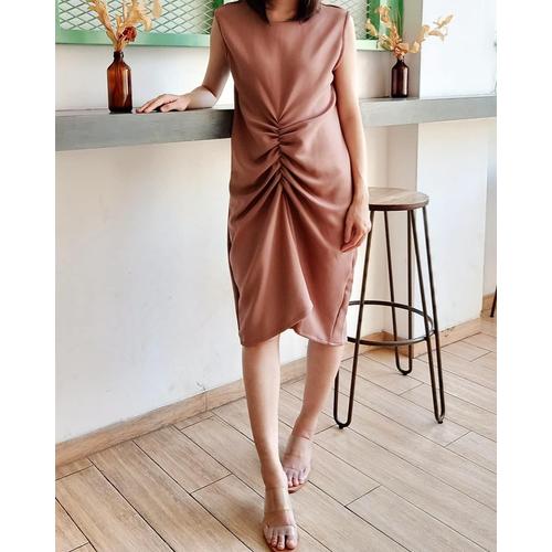 Jual SALLY DRESS / Midi Dress / Simple 