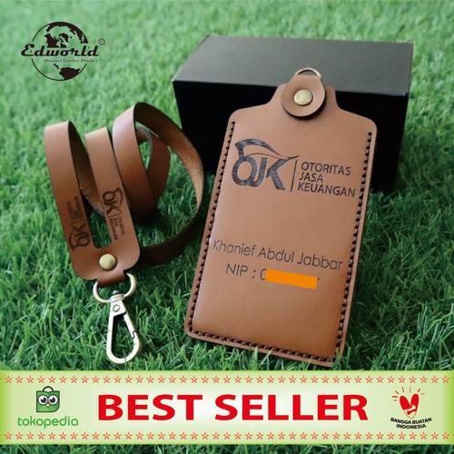 Foto Produk ID CARD HOLDER Dari Kulit Sapi Asli Model 1 Slot Card dari Edworld Premium Store