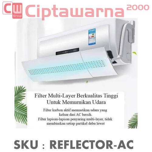 Gambar TALANG ANGIN AC / REFLEKTOR ANGIN AC COVER PENAHAN HEMBUSAN AC dari Cipta Warna Kota Palembang Tokopedia