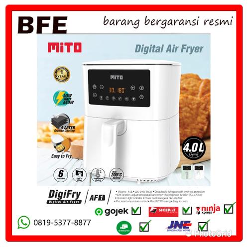 Foto Produk MITO AF1 Digital Air Fryer 4 Liter Low Watt- AirFryer DigiFry AF 1- - Hijau dari BFE