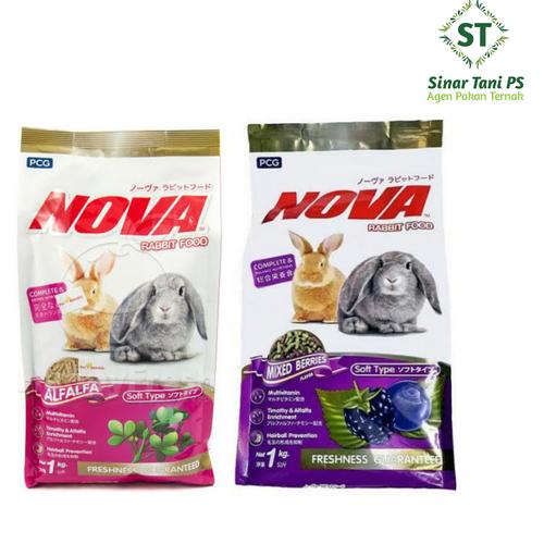 Foto Produk nova rabbit food 1kg - alfalfa dari Sinar tani ps