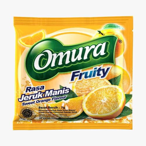 Foto Produk Bubuk minuman Omura Fruity Powder Drink Rasa Jeruk Manis/Sweet Orange dari Omura Shop