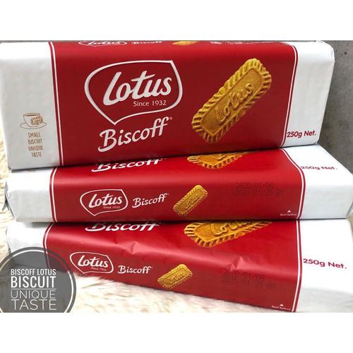 Jual Lotus Biscoff Biscuit Karamel 250 Gr 32Pc Caramelised Biscuits HALAL Kab. Tangerang