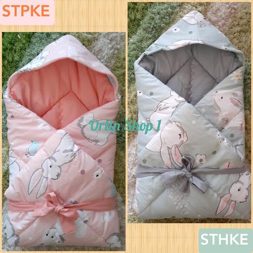 Foto Produk Selimut topi bayi / Selimut Bayi / Hoodie Blanket / Bedcover Bayi dari Elka Vori