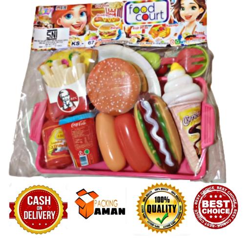 Foto Produk MAINAN ANAK MASAK MASAKAN BURGER / MAINAN ANAK FOOD COURT BURGER KS-67 dari FELL'Z KIDS