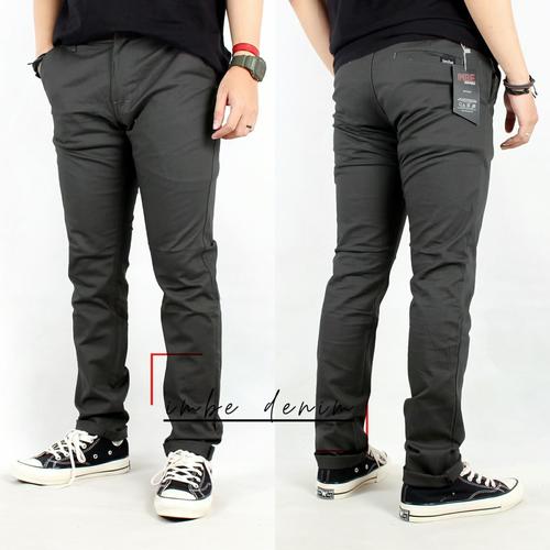 Foto Produk Celana Chino Panjang Big Size/Celana Chinos Pria Jumbo/Celana Cino 5XL - S, Abu-abu dari jekastoreid