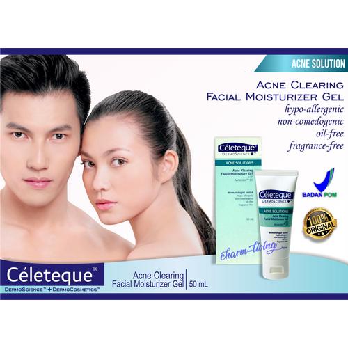celeteque acne clearing facial moisturizer gel