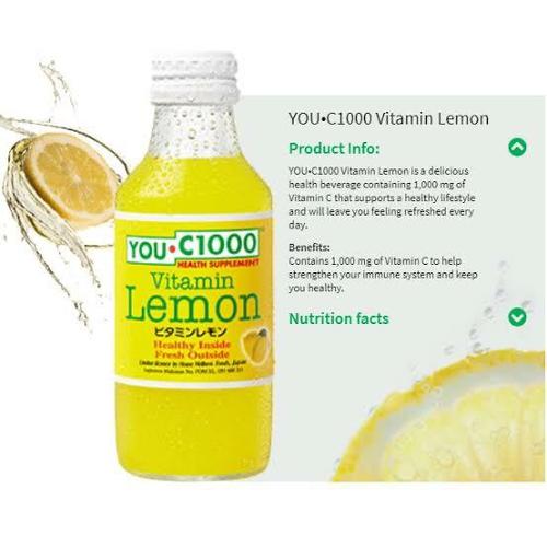 Jual Minuman Vitamin C You C1000 Vitamin Lemon 140 Ml Kota Depok Esl Tokopedia Jual Minuman Vitamin C You C1000 Vitamin Lemon 140 Ml Kota Depok Esl Tokopedia