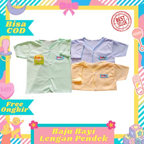 Foto Produk Terlaris Baju Lengan Pendek Bayi newborn Polos SNI halus murah dari Toko Bayi Hanifah