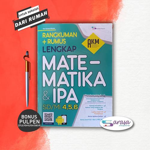 Foto Produk BUKU PELAJARAN SD RANGKUMAN + RUMUS LENGKAP MATEMATIKA & IPA SD/MI 4 5 dari sarasa_aksara
