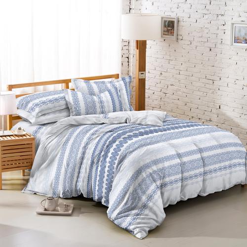 Foto Produk TOMOMI - BED COVER SET MICROTEX PRINT TRIBAL BLUE - 200X200 dari TOMOMI