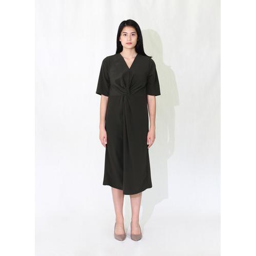 Foto Produk WASTU - DOUBLE HELIX DRESS - Hijau, S dari WASTU_STUDIO