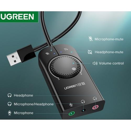Ugreen Eksternal Adaptor Sound Card USB 