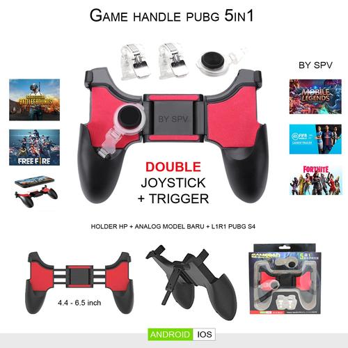 Foto Produk Gamepad Handle 5 In 1 - Joystick Game pad Pubg 5 in 1 dari Central Comm
