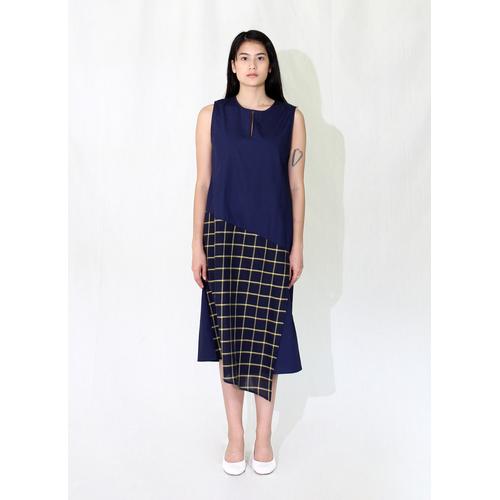 Foto Produk WASTU - FOLDER DRESS - Navy, S dari WASTU_STUDIO