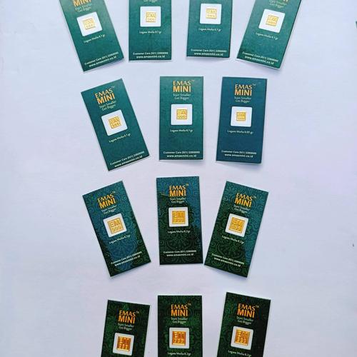 Foto Produk logam mulia emas mini 0,05 gram dari Kilauberkah