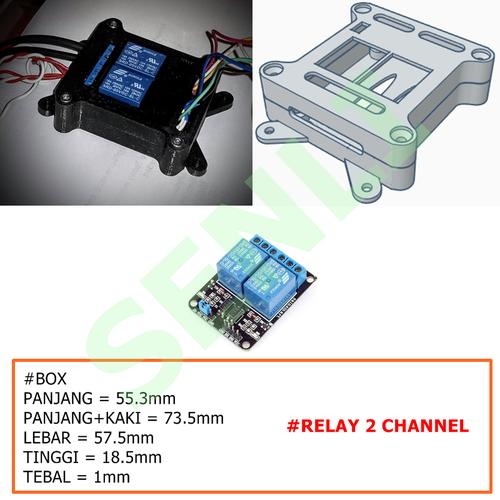 Jual Case Casing Cover Frame Box Module Relay 2 Channel - Kota ...