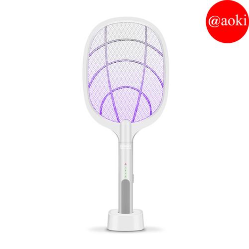 Foto Produk RAKET NYAMUK CANGGIH EFEKTIF 2in1 INSECT KILLER WIRELESS CAS AOKI 881S - Putih dari Aoki Official Store