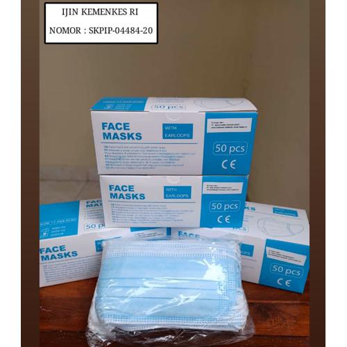 Foto Produk Face Mask / masker wajah / masker medikal 3 ply dari Ryanstrore