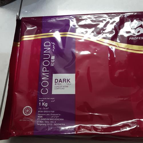Foto Produk Colatta dark compound chocolate, colata BUKAN REPACK, kemasan 1kg dari Just Me Shop