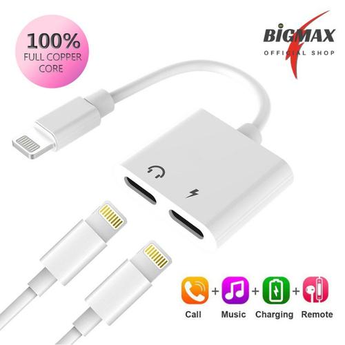 Foto Produk Dual Iphone Lightning Adapter Converter Splitter Connector J-008 dari King Sky Shop
