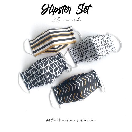 Foto Produk Masker 3D premium 4pcs Hipster set - S dari Lakawa Collection