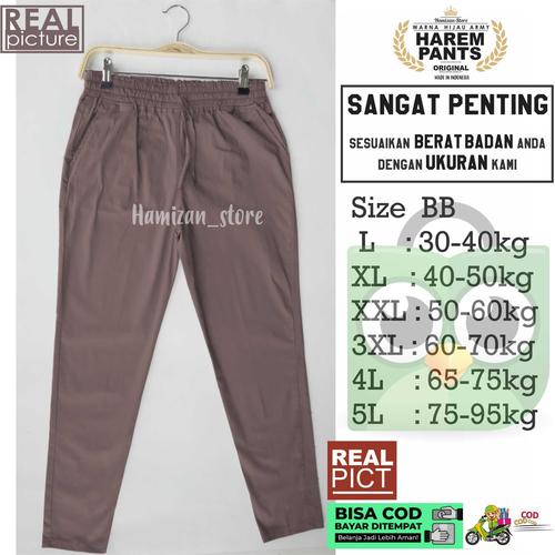 Harem Pants / cassual - Cokelat, 3XL 