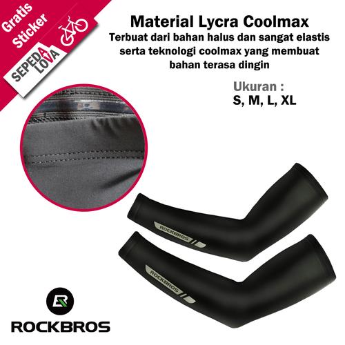 Foto Produk Sepasang Manset Tangan Sepeda Arm Sleeves Pelindung Lengan Rockbros - L dari SepedaLova