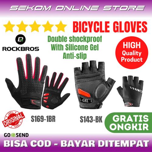 Foto Produk ROCKBROS Gloves Gel Sarung Tangan Sepeda Original dari SEKOM ONLINE STORE