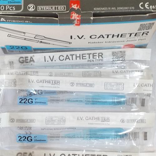Jual IV Catheter,abbocath,Surflo No.22 GEA,Jarum pasang infus Kab